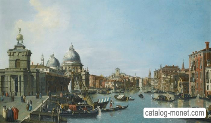 Венеция, вход в Большой канал с запада. Последователи Антонио Каналетто